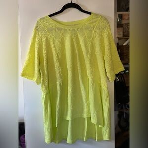 Logo Lavish Chic Lime Women's Tunic Top. XL